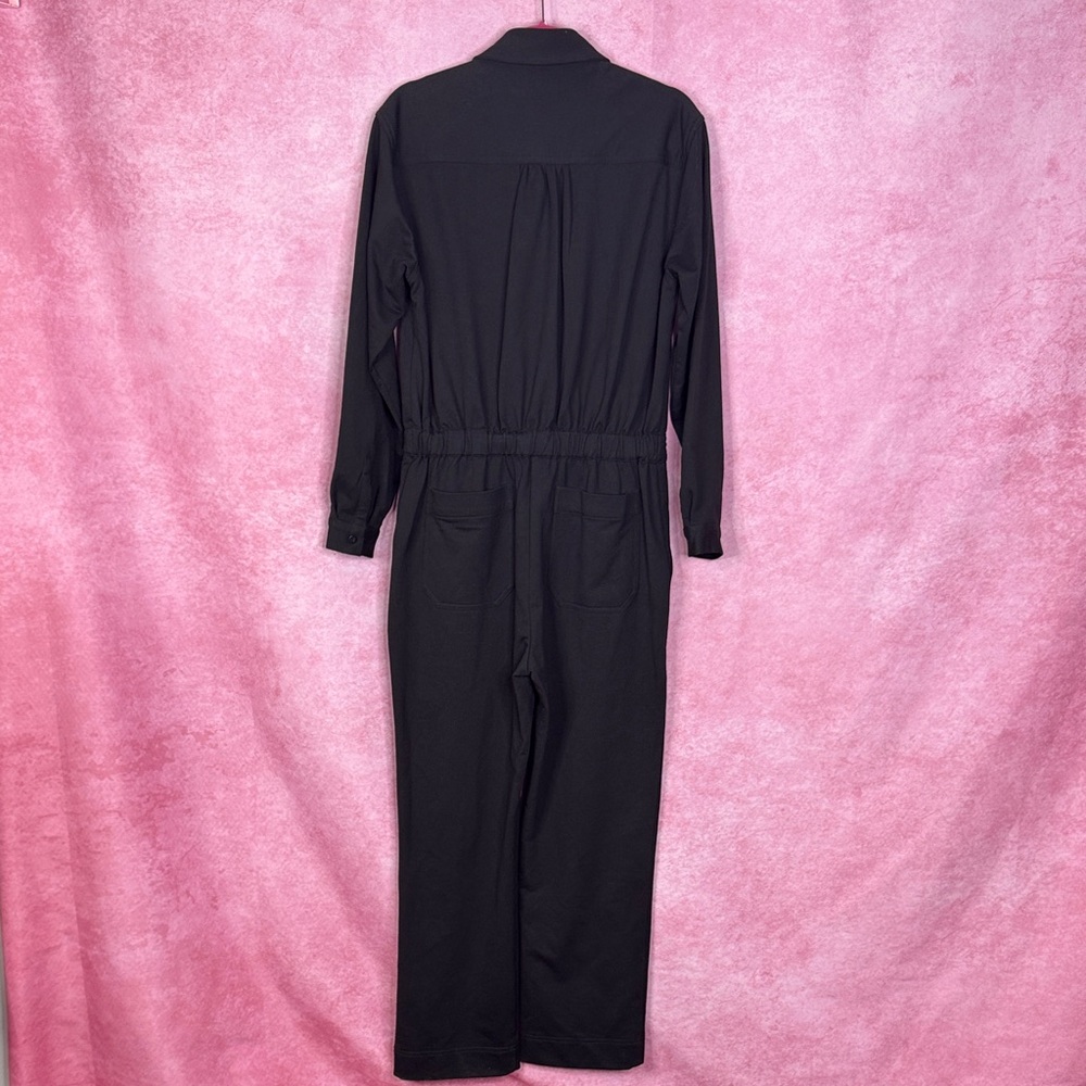 246. ByEtcetera Black Belted Utility Jumpsuit Size 6 - Picture 5 of 7